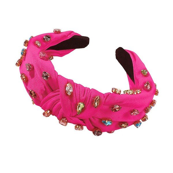 Topknot Headband Large Rhinestone - Amyliz Collections