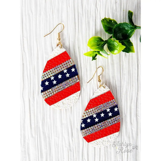 All - American Glimmer Earrings - Amyliz Collections