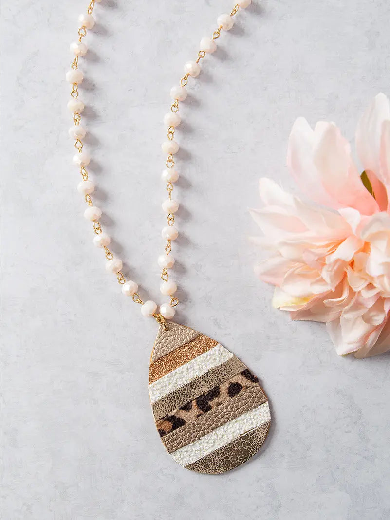 All Fun and Games Teardrop Necklace