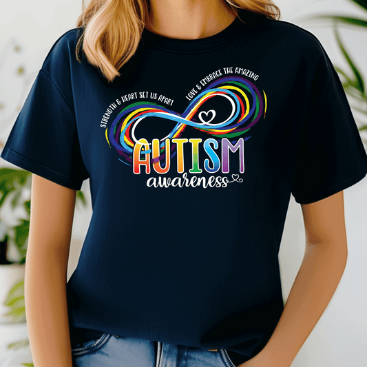 Autism Awareness Navy Tee - Amyliz Collections