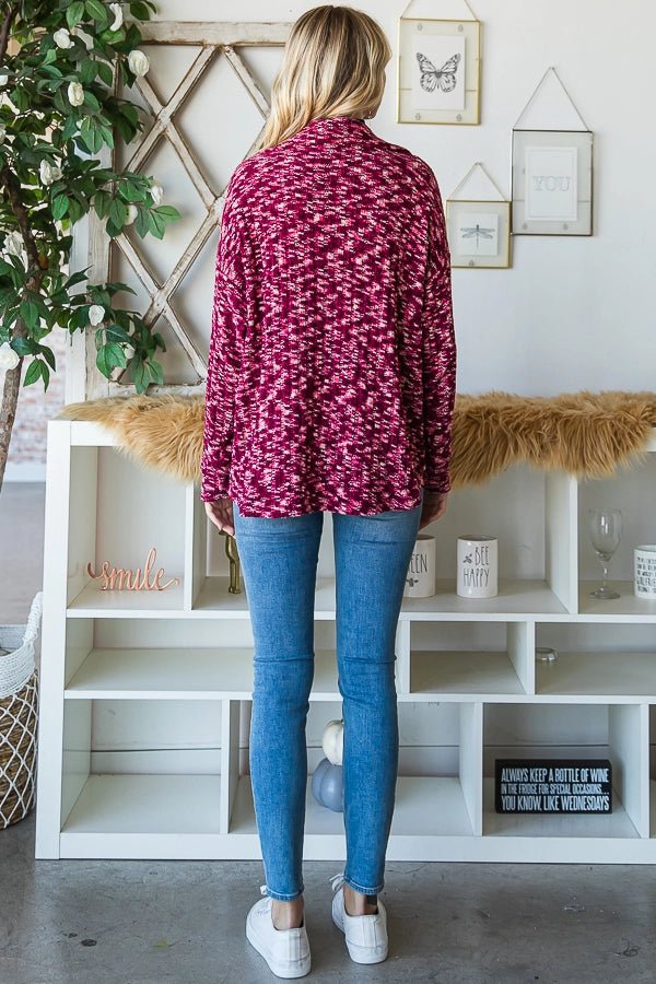 Knit Rib Cardigan - Amyliz Collections