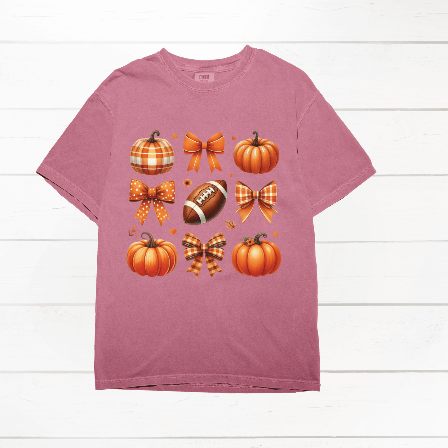 Fall Coquette CC Crimson Tee - Amyliz Collections