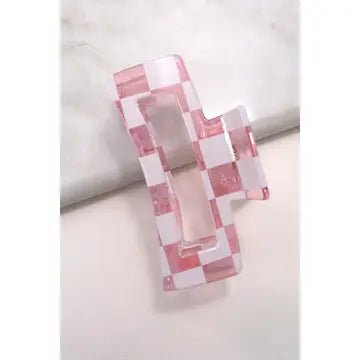 Checker Hair Clip - Amyliz Collections