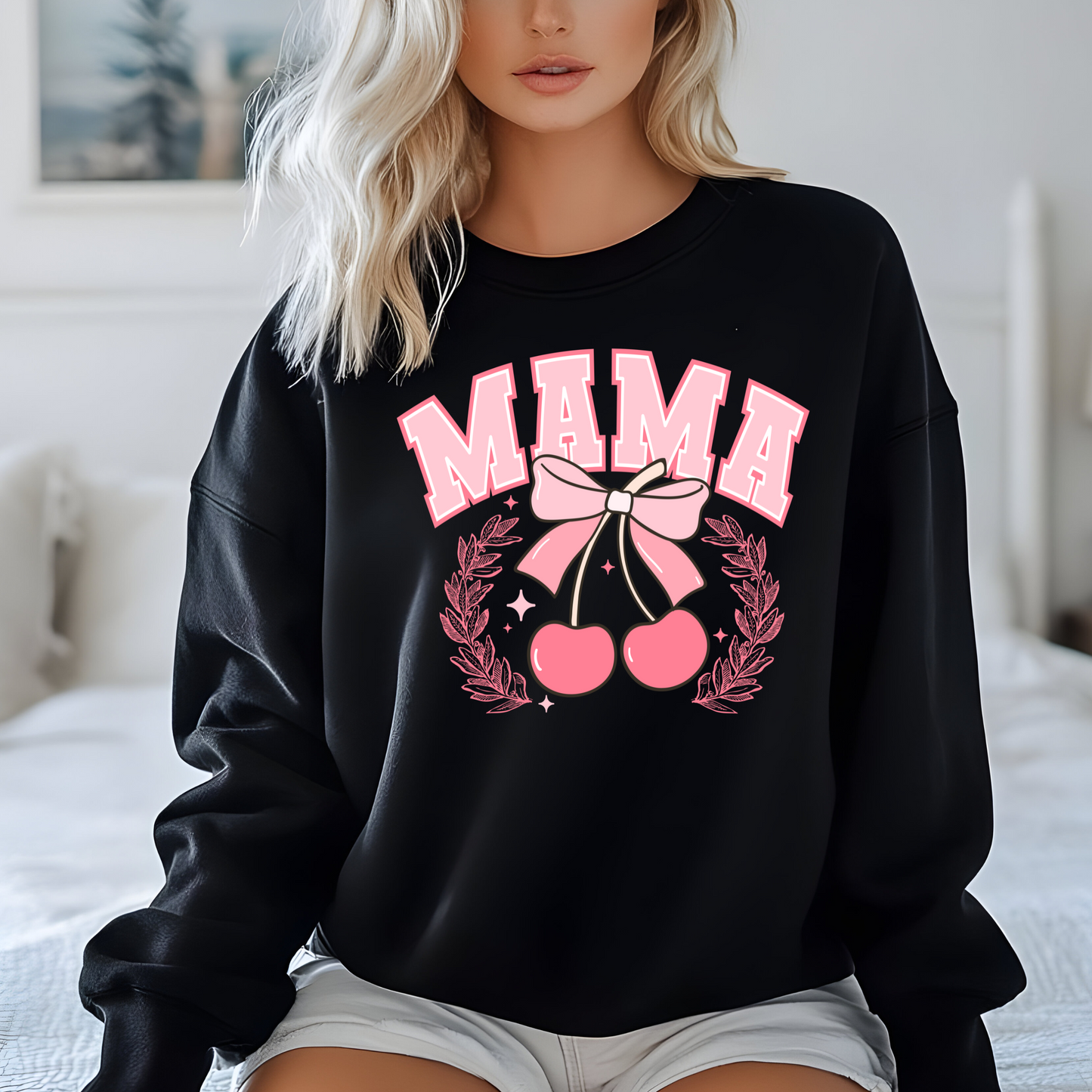 Cherry Bow Mama Crewneck