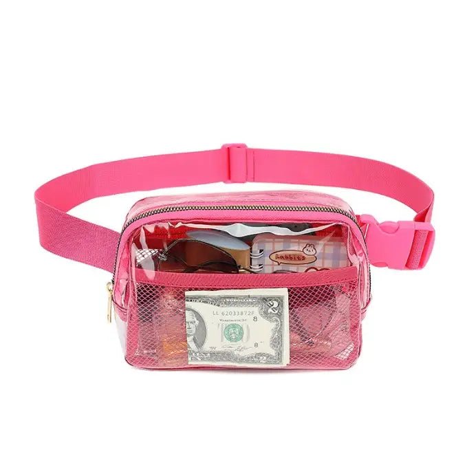 Clear Cross Body Sling Messenger Fanny Pack - Amyliz Collections