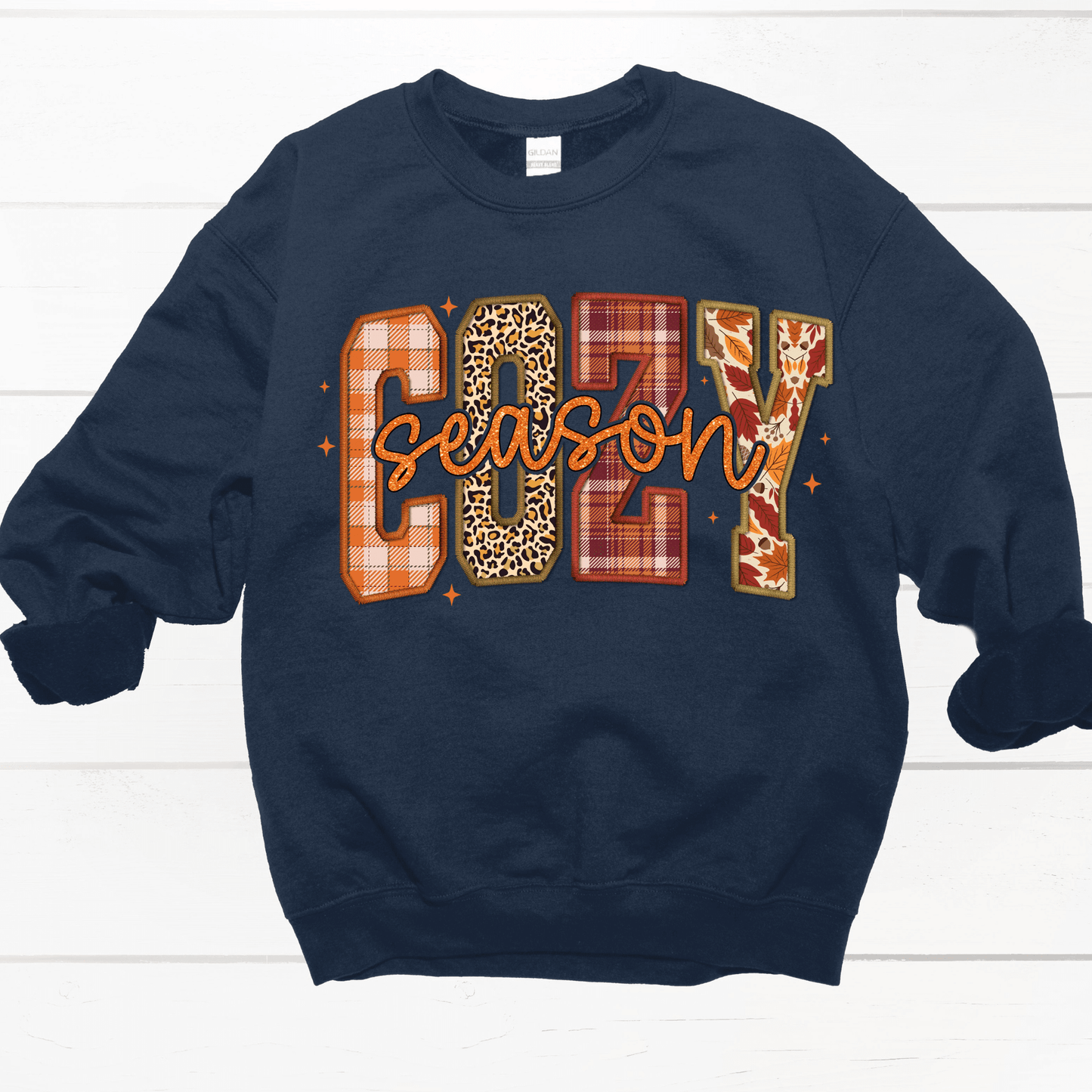 Cozy Navy Crewneck - Amyliz Collections