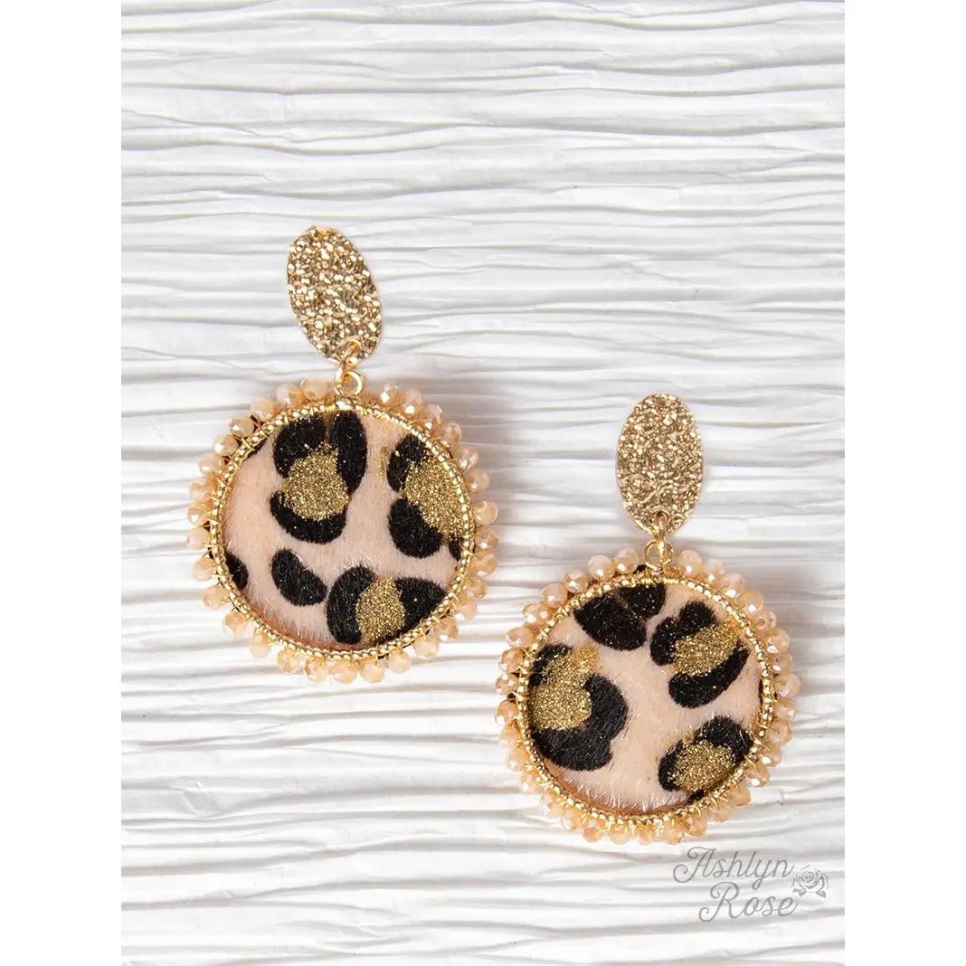 Elegant Jungle Round Earrings - Amyliz Collections
