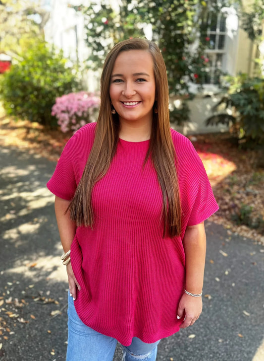 Pink Oversized Sweater - Amyliz Collections
