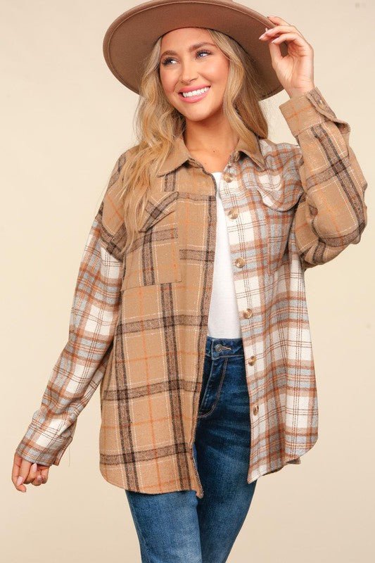 Flannel Plaid Jacket - Amyliz Collections