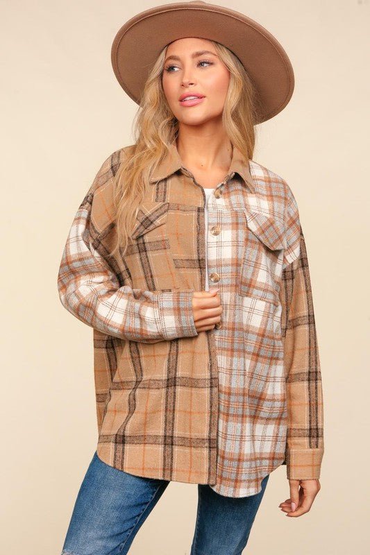 Flannel Plaid Jacket - Amyliz Collections