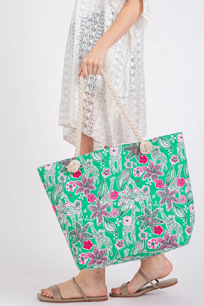 The Jungle Bloom Tote - Amyliz Collections
