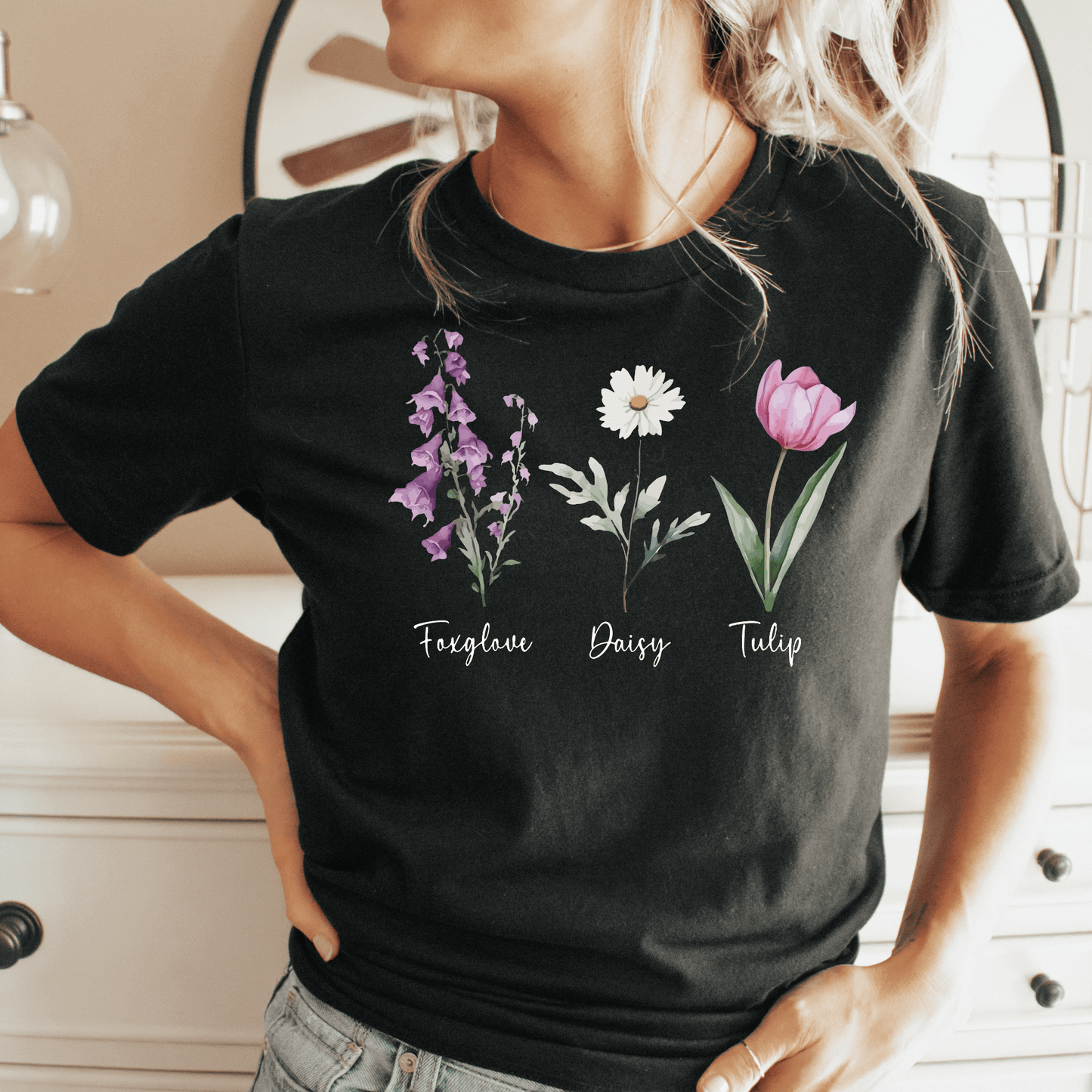 Foxglove Daisy Tulip Tee - Amyliz Collections