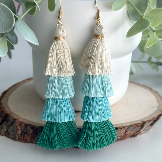 Free Fall Tassel Earrings - Amyliz Collections