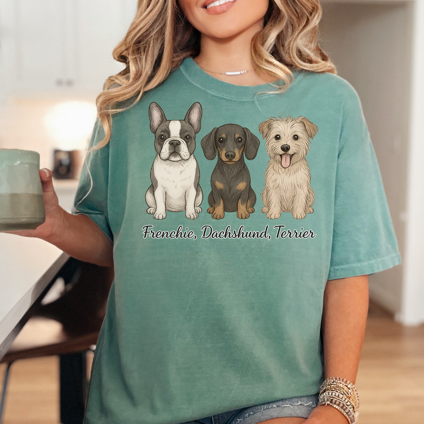 Frenchie Dahschund Terrier Tee