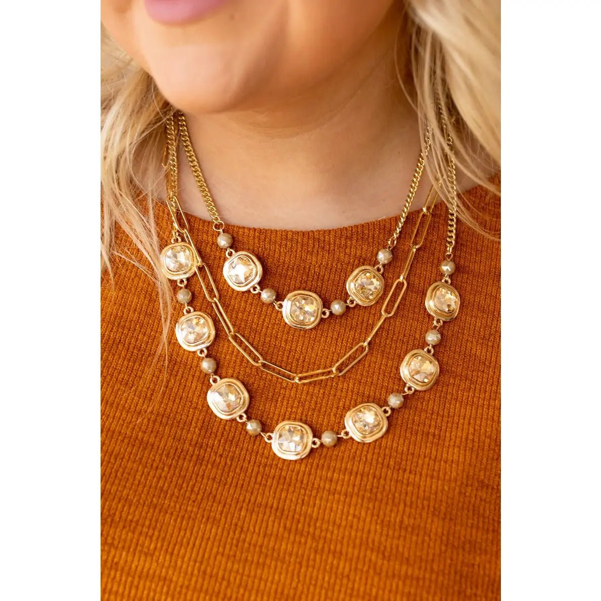 Golden Hour Luxe Necklace - Amyliz Collections