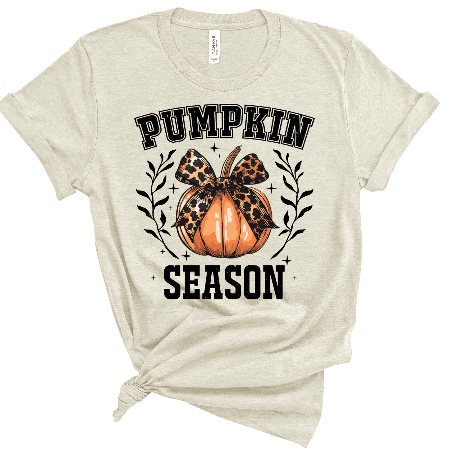 Pumpkin Season Bow Tee - Amyliz Collections