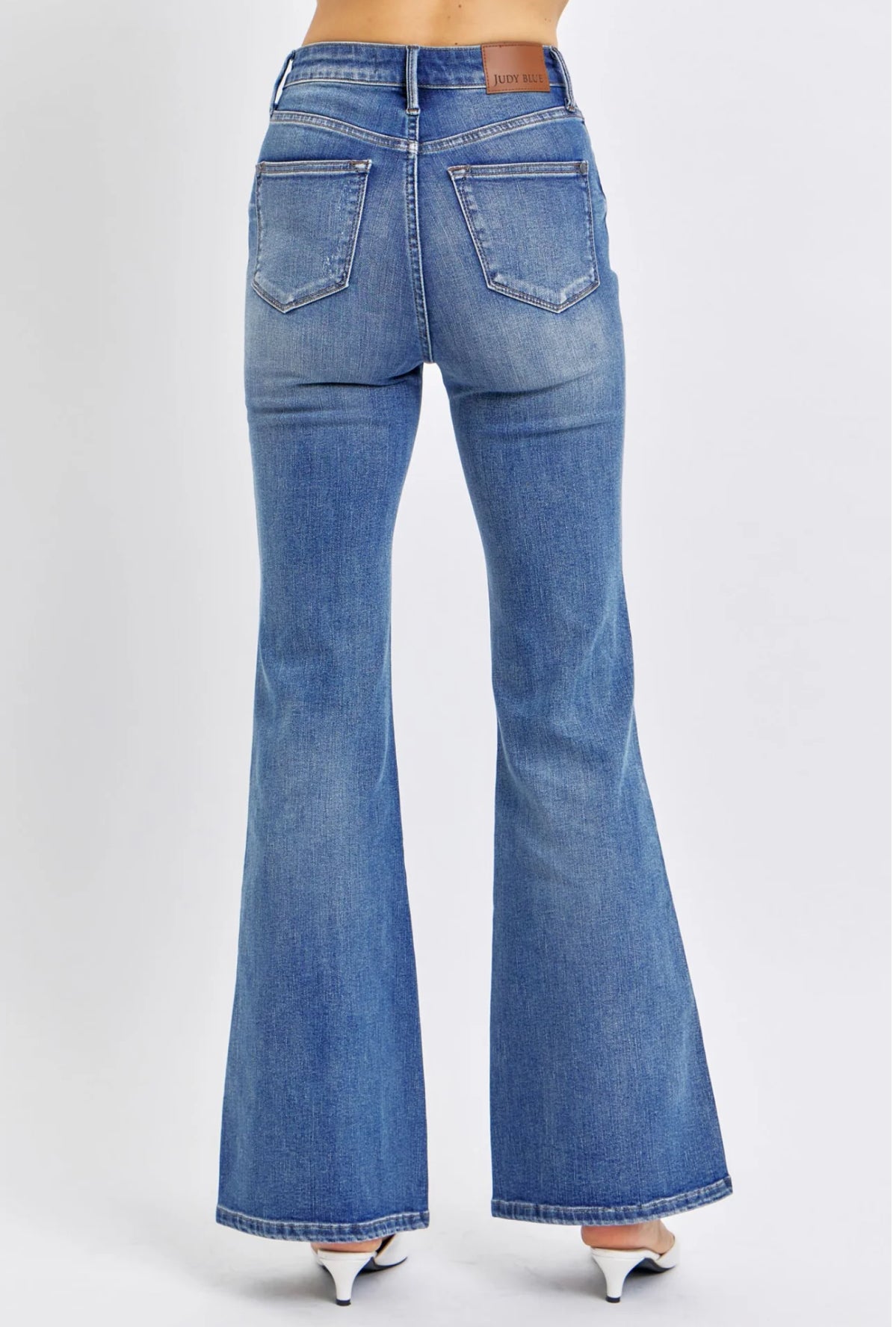 High Waist Tummy Control Flare Denim