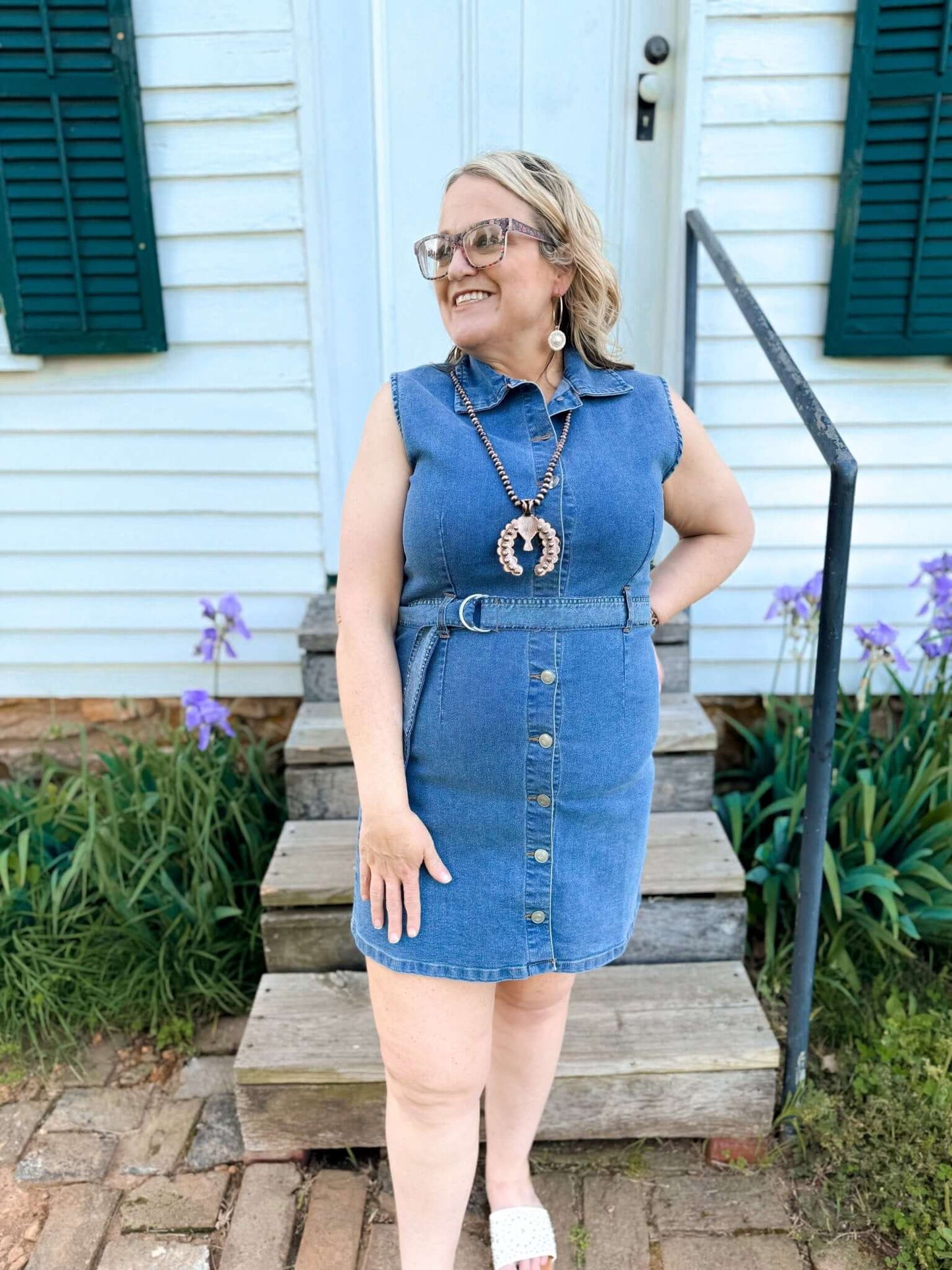 Sweet On Denim Dress - Amyliz Collections