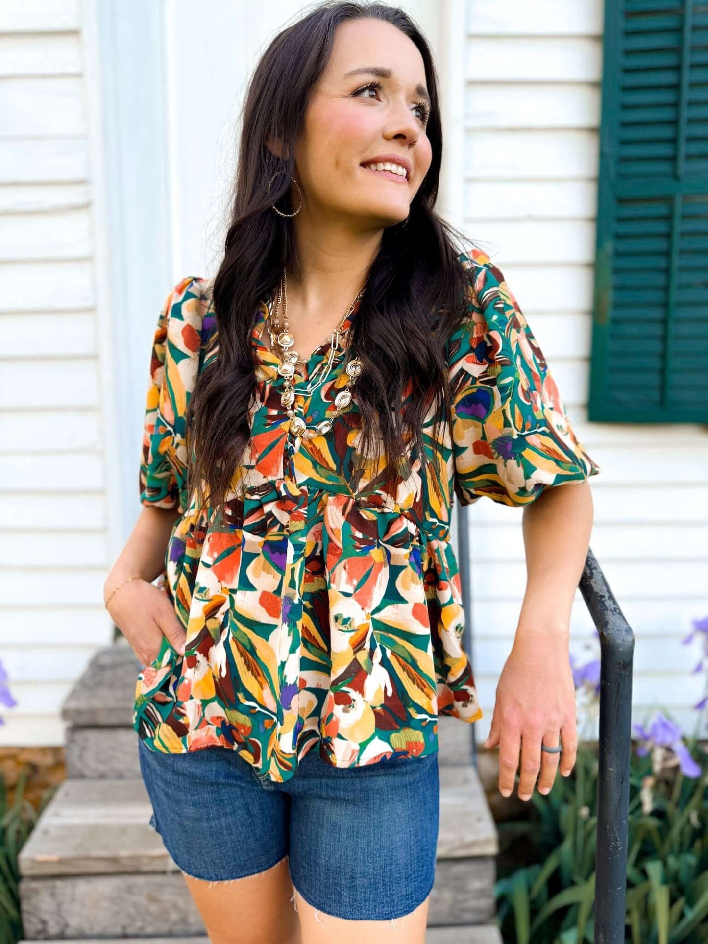 Painted Garden Top - Amyliz Collections