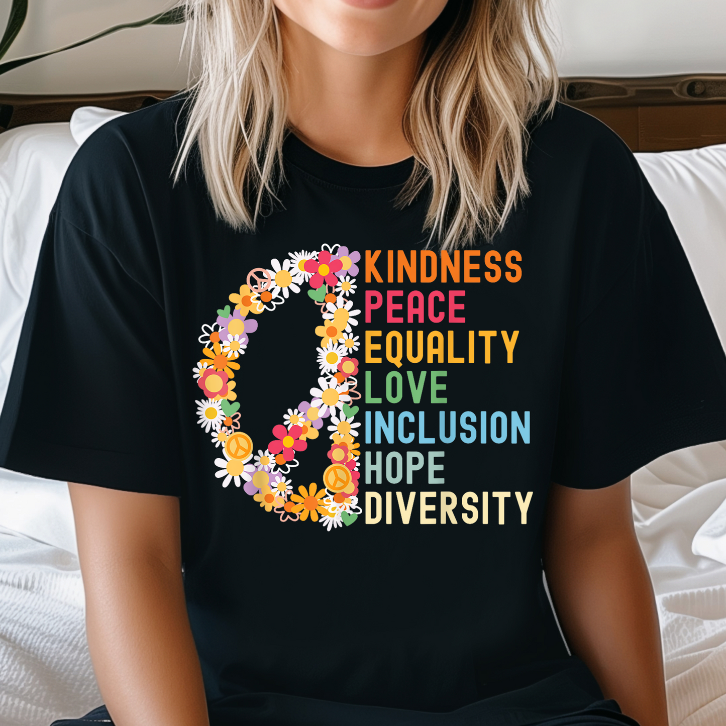 Kindness Peace Equality Tee