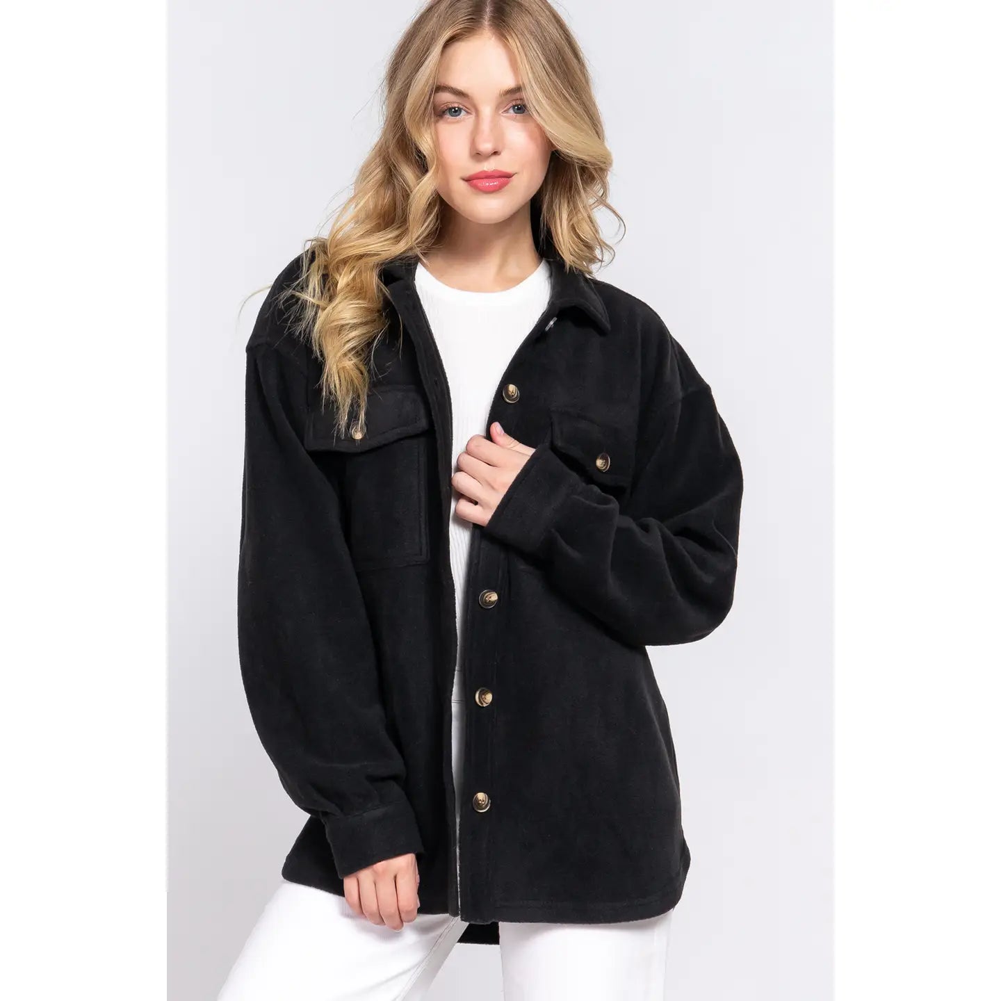 Front Pocket Fleece Jacket