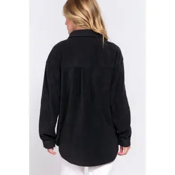 Front Pocket Fleece Jacket - Amyliz Collections