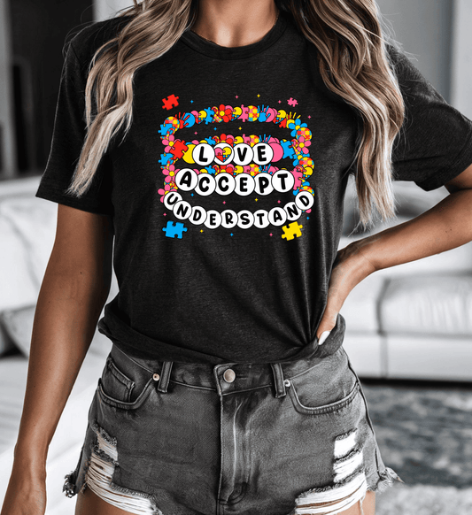 Love Accept Understand Tee - Amyliz Collections