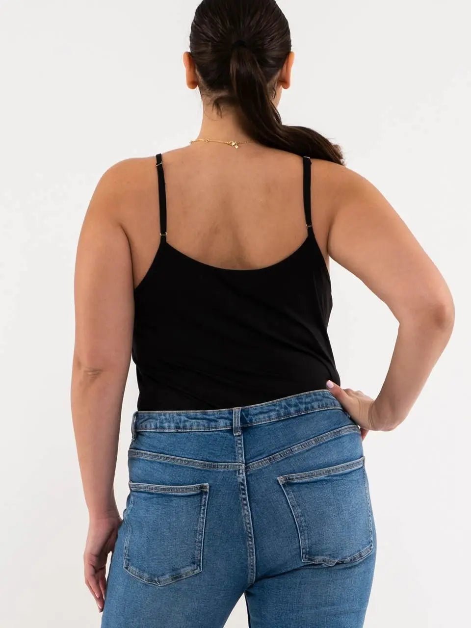 Plus Solid Knit Cami Tank Top - Amyliz Collections