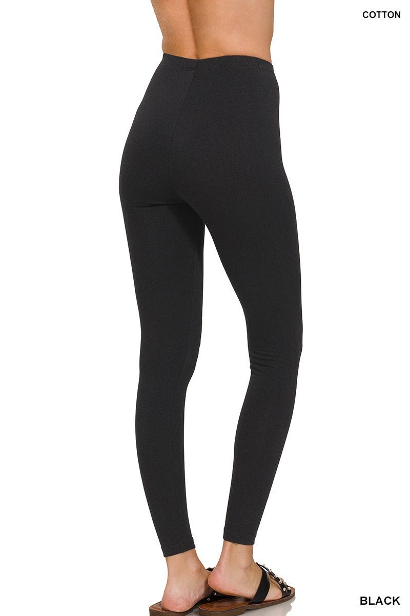 Premium Cotton Full Length Leggings - Amyliz Collections
