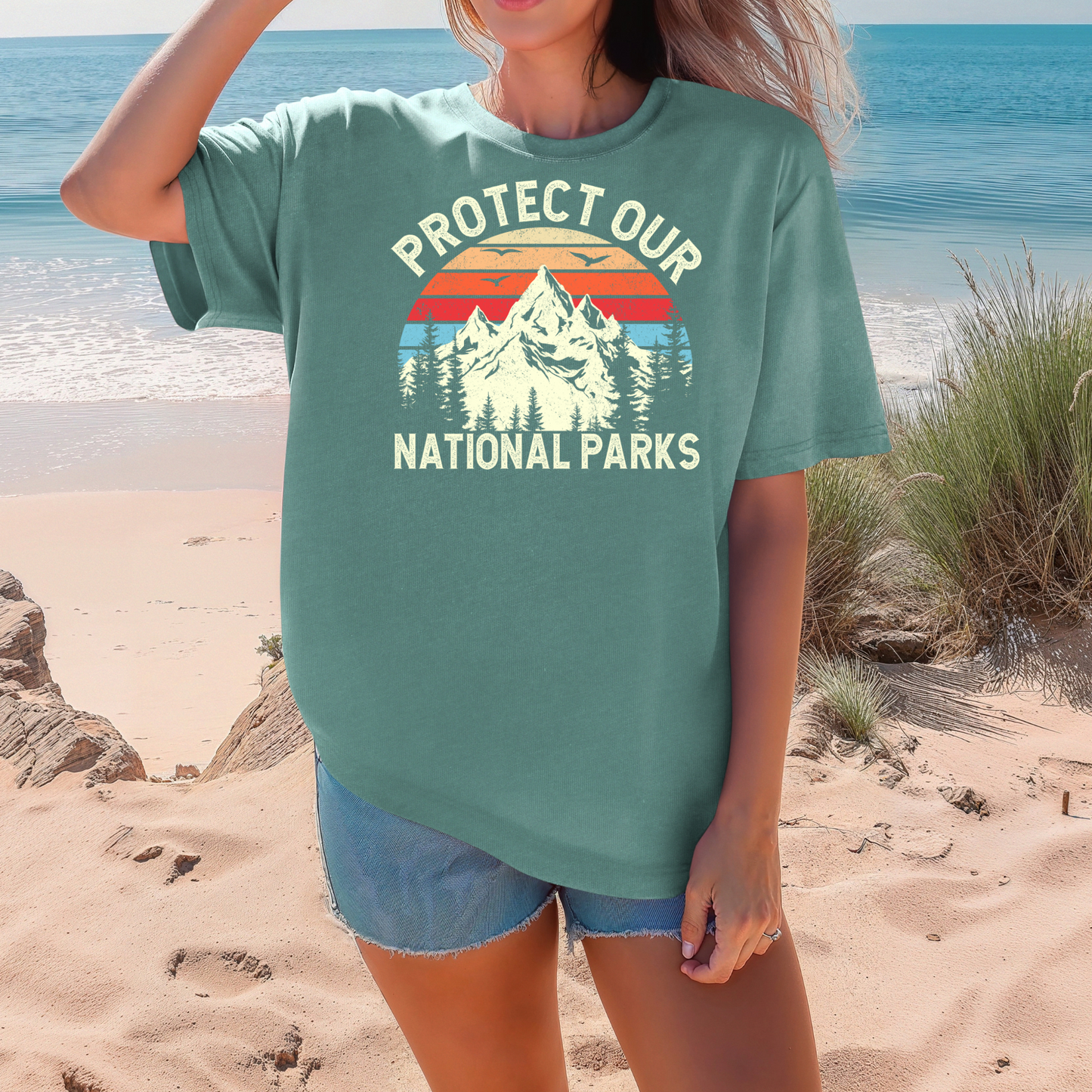 Protect Our Parks Green Tee