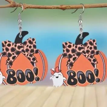 Pumpkin Boo Earrings - Amyliz Collections