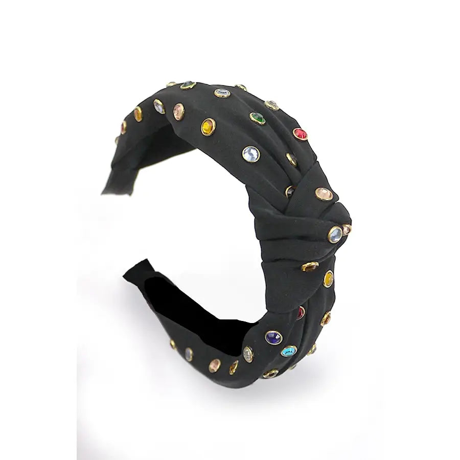 Rhinestone Wide Knotted Headband