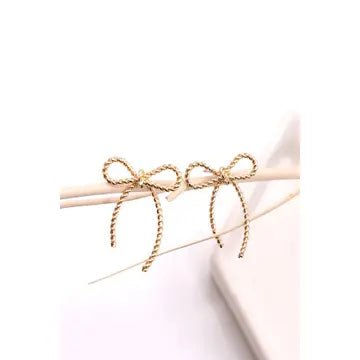 Rope Bow Earrings - Amyliz Collections