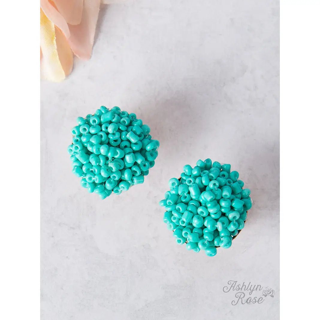 Seafoam Sprinkle Studs - Amyliz Collections