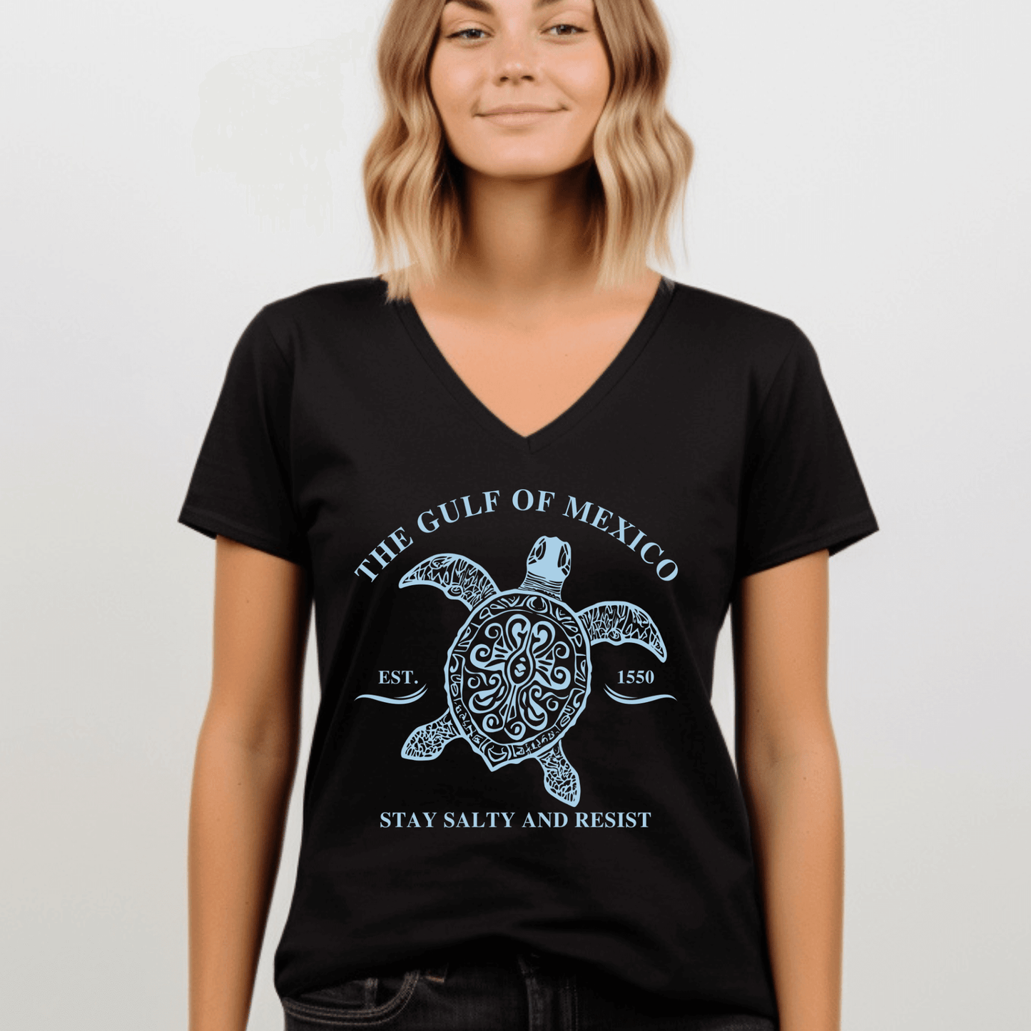 Stay Salty Resist V - Neck - Amyliz Collections