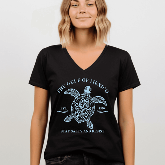 Stay Salty Resist V - Neck - Amyliz Collections
