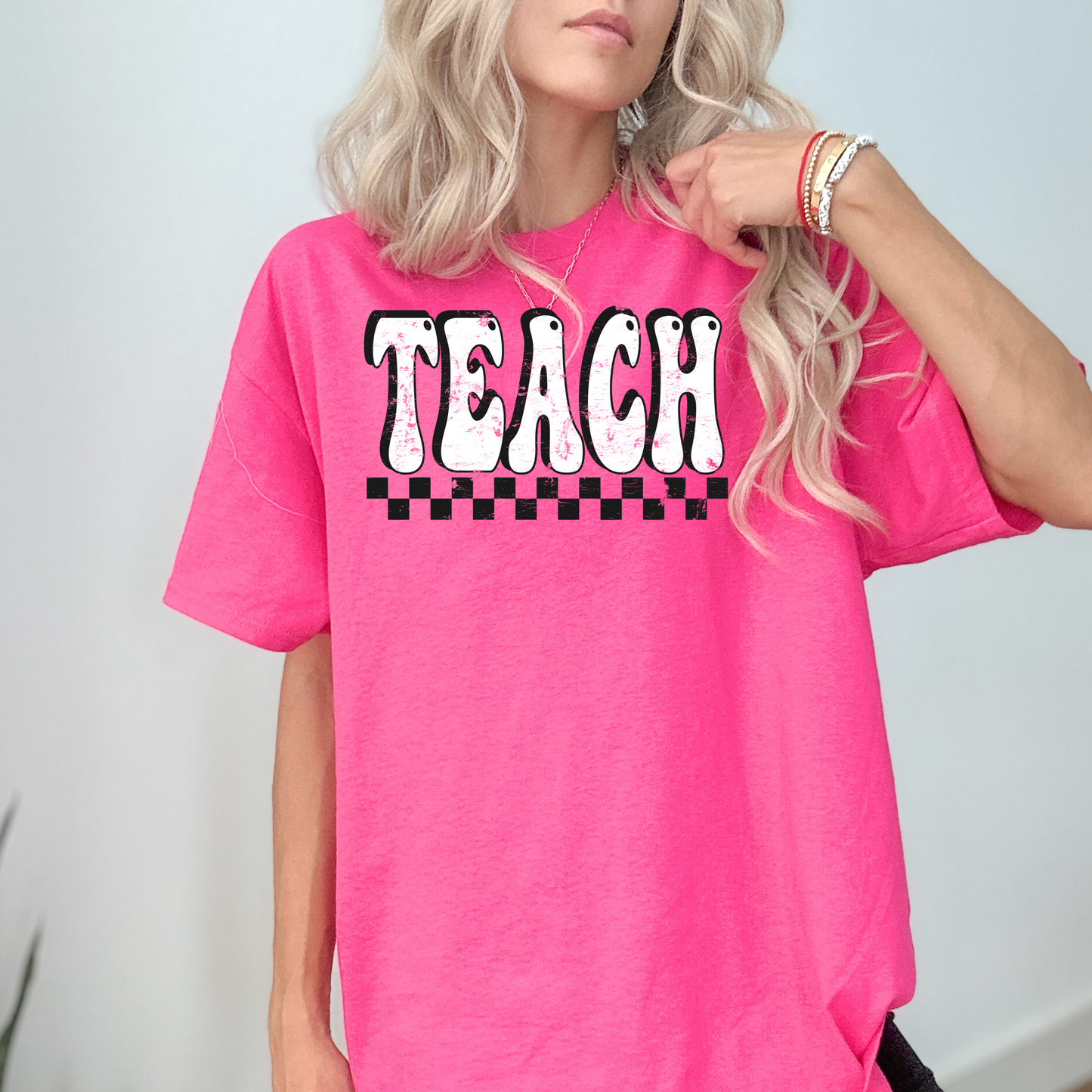 Teach Pink Tee