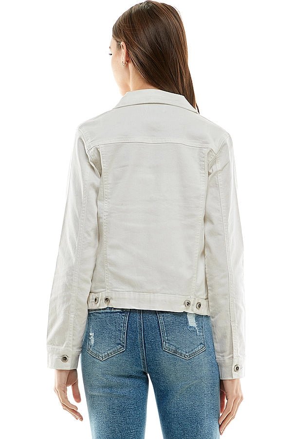White Denim Jacket - Amyliz Collections