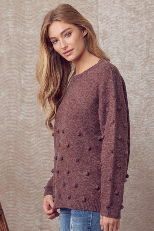 Pom Pom Sweater - Amyliz Collections