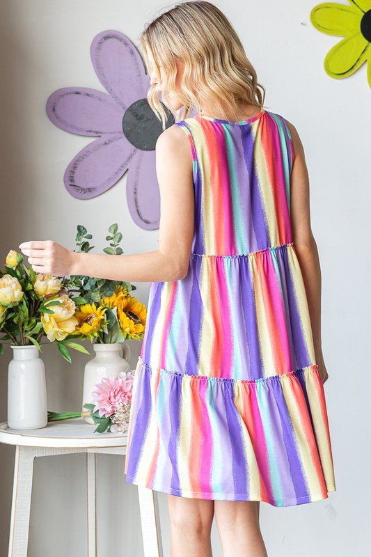 Color Me Free Tiered Dress