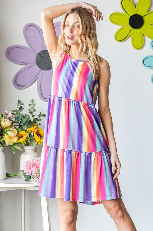 Color Me Free Tiered Dress