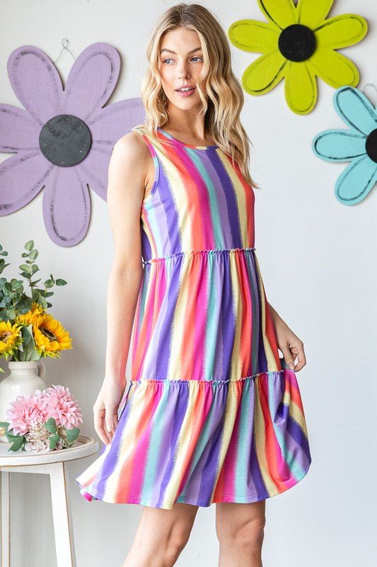 Color Me Free Tiered Dress