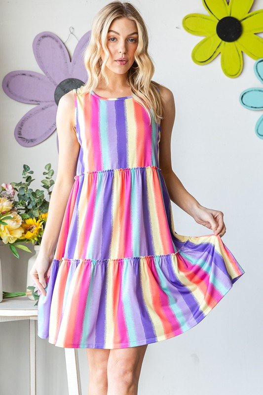 Color Me Free Tiered Dress