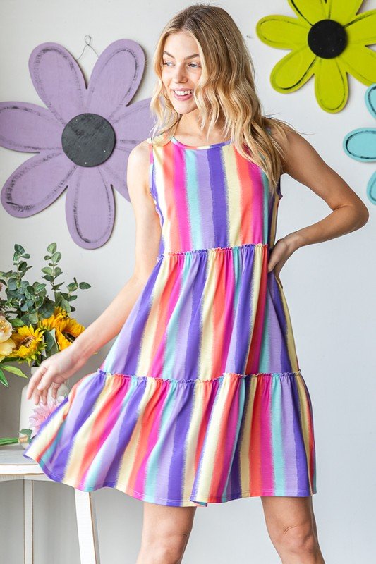 Color Me Free Tiered Dress