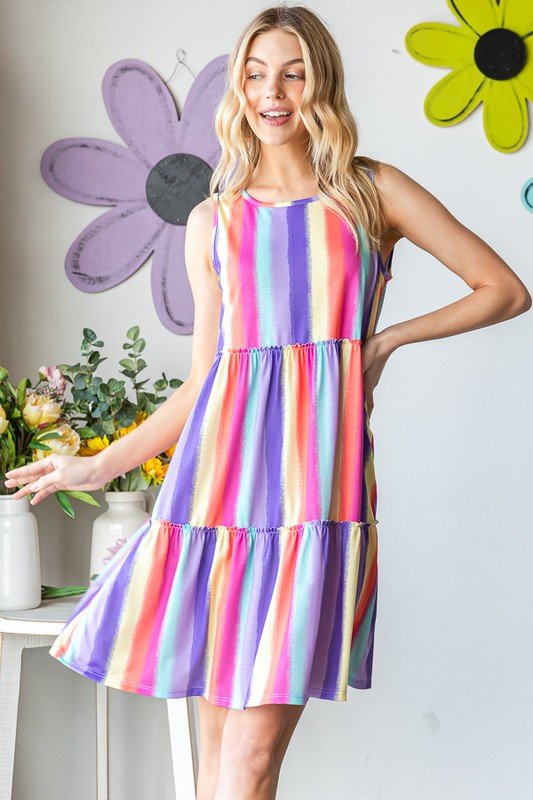 Color Me Free Tiered Dress