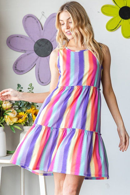 Color Me Free Tiered Dress