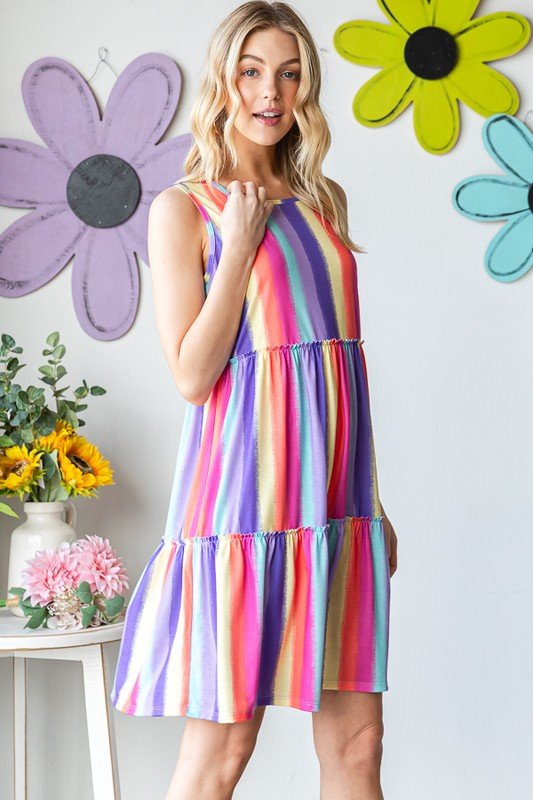 Color Me Free Tiered Dress