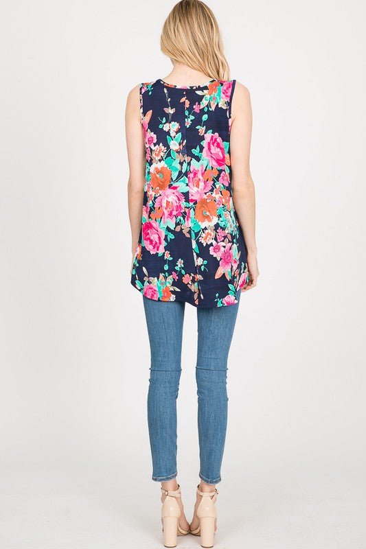 Indigo Bloom Top