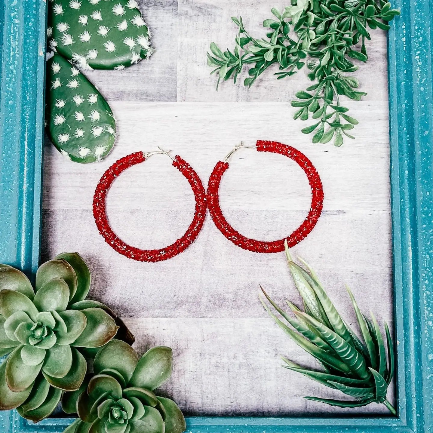Cherry Pop Hoop Earrings - Amyliz Collections