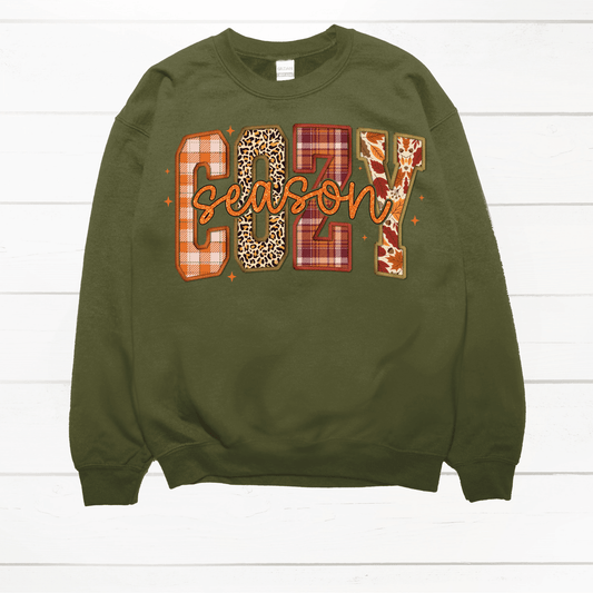 Cozy Green Crewneck - Amyliz Collections